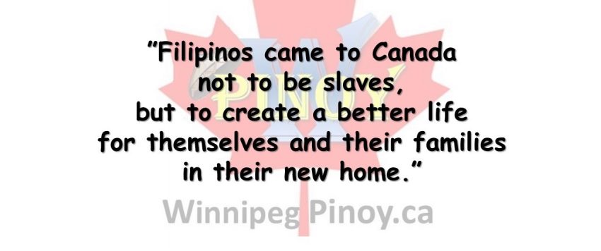 Filipinos came to Canada quote