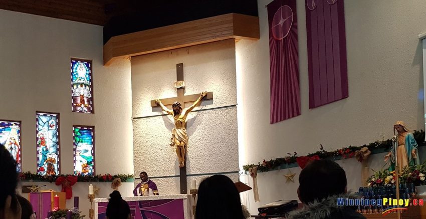 St Peter's Roman Catholic Church Winnipeg Advent mass